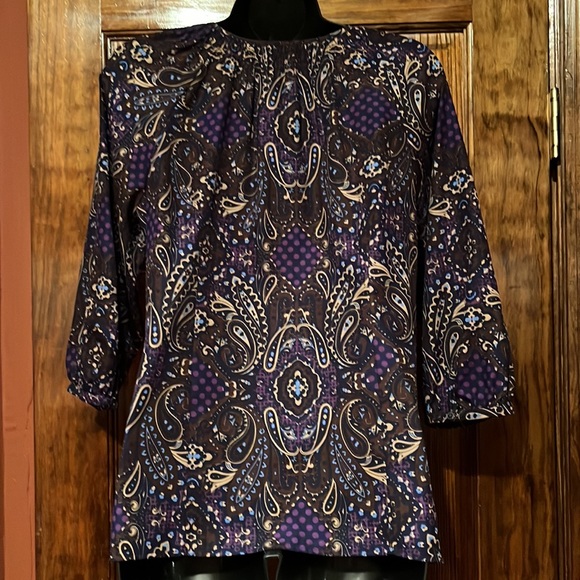 NWOT Banana Republic Paisley Tunic - Picture 4 of 8